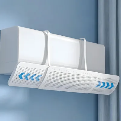 Diffusore di Aria Condizionata Universale Regolabile (22-90 cm), Schermo Anti-Condensazione con Angolo di 180°, 1 Unità