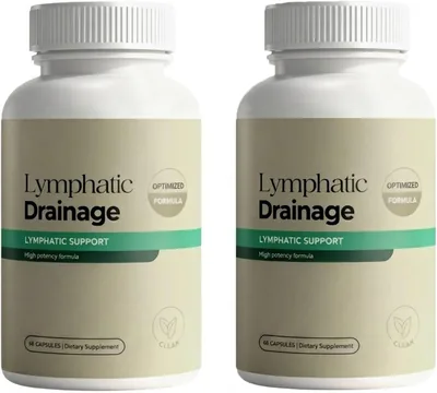 Capsulas de Drenaje Linfático, para Hombres y Mujeres (2 Botellas) - 7% De Descuento