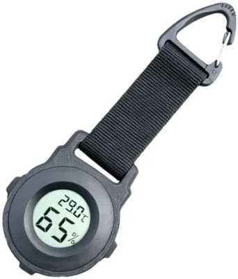 Hiking Camping Thermometer Hygrometer - Kompakt clip-on väder- och fuktighetsmätare, precision plas, beste pris