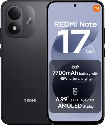 Xiaomi Redmi Note 17 5G Smartphone Black 7700mAh