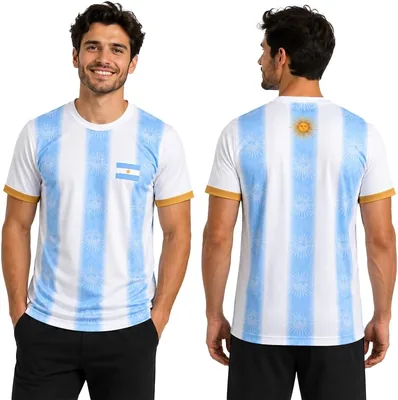 Argentina Soccer Men's Jersey | Dry-Fit T-Shirt | Sportswear