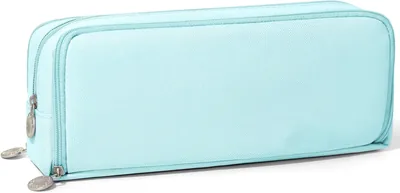 Large Capacity Pencil Pouch, 3 Compartments, Portable Storage Bag, Gift for Students & Women, Light
