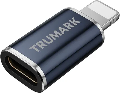 محول USB-C إلى Lightning، شحن سريع 27 واط و نقل البيانات، سبيكة الألمنيوم، أزرق داكن