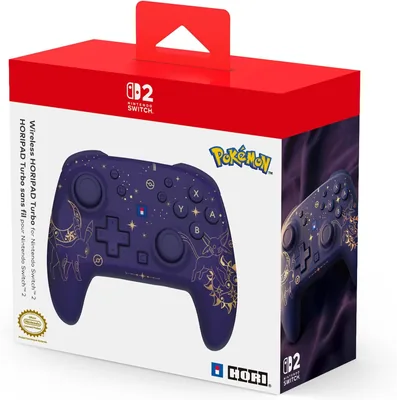 HORI Wireless HORIPAD Turbo (Umbreon & Espeon) for Nintendo Switch 2 - Rechargeable Controller
