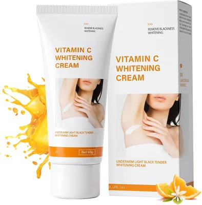 Crema Blanqueadora Corporal 60g - Aclara Manchas Oscuras en Zonas Sensibles - Textura Ligera y Hidratante