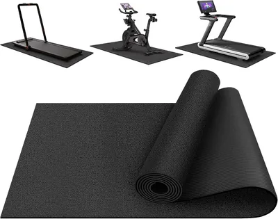 THAILE Treadmill Mat 60x120cm Non-Slip PVC