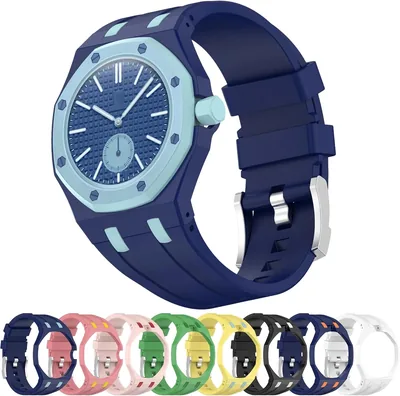 Correa Resistente para Reloj Swatch x AP Royal Pop - Silicona Deportiva con Protección Antidetener