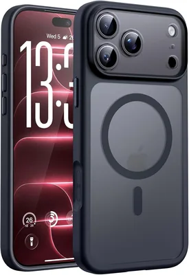 Funda TOCOL para iPhone 18 Pro MAX con Protección de Cámara, Negro | Compatible con MagSafe