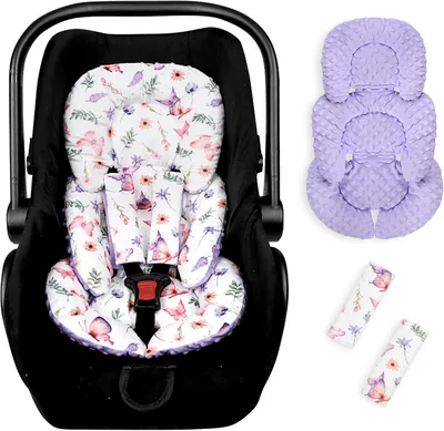 Hooyax Infant Car Seat Insert with Strap Covers