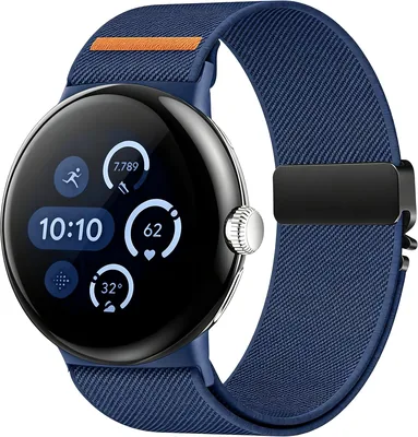 Aurrain Elasticitets Nylon Armbanda för Google Pixel Watch 4/3/2/1 41mm
