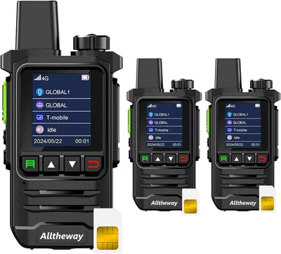 Walkie-talkies globales 4G PTT: Radio bidireccional de alcance ilimitado