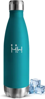 Bottiglia d'Acqua Isolata da 500 ml, Senza BPA, in Acciaio Inossidabile 18/8, Antileak, Bottiglia in Acciaio