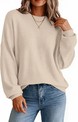 Zeagoo Oversized Crewneck Sweater Fall Clothes