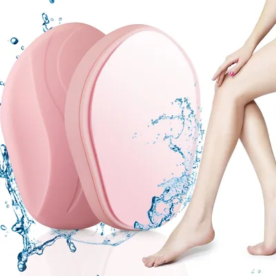 Depilador de Cristal Reutilizable, Piedra para la Belleza del Cuerpo, Eliminación de Pelos de Cristal para Piernas, Espalda y Cuerpo, Exfoliante Sin Dolor