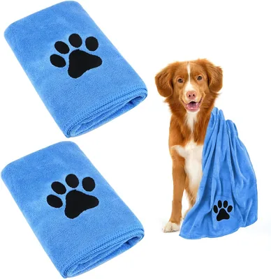 Microfiber Dog Towel 2 Pack - Best Deal