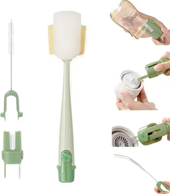 5 in 1 Bottle Cleaning Brush Set, Multifunctional Water Bottle Brush