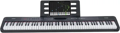 Teclado Digital VITIME DGQ-01 de 88 Teclas con Sensibilidad al Tacto, 127V, Piano Digital con Bluetooth y MIDI, Pantalla LCD, 64 Notas - Mejor Oferta
