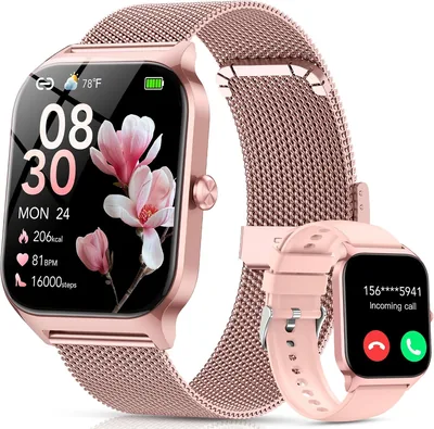 Montres intelligentes pour femmes avec Bluetooth, 1,85 pouce HD Smartwatch avec suivi du rythme cardiaque/sommeil/SpO2, 120+ modes sportifs, IP68 étanche - Meilleur prix