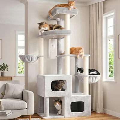 Gitelsnour Sturdy Cat Tree GCT801W - Best Deal