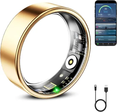 Smart Ring Health Tracker - Sleep & Exercise Monitor