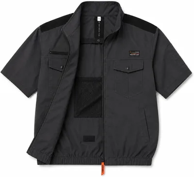ケビン・コベル 2026モデル ワーク服、ショートスリーブ、エアコン付き衣服、衣類のみ、100%コットン、熱保護、ユニ