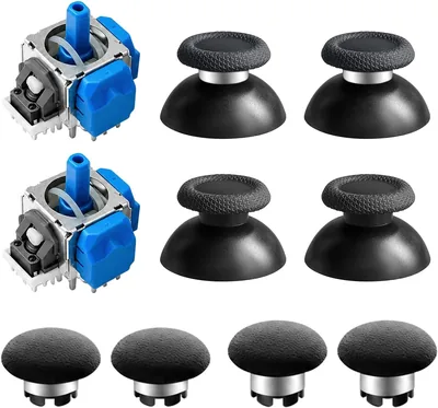 AKNES HallPi Linear V6 TMR Joystick för PS5 DualSense/Edge Kontroller | Hög precision, Anti-Drift, Långlevighet, Energifrän