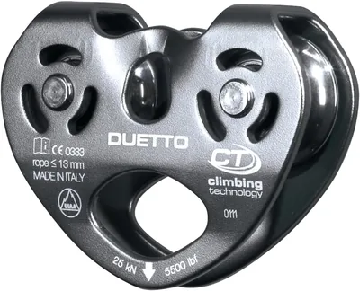 DUETTO Umlenkrolle podwójne, 20% Off - AL, 25 kN ciemnoszary