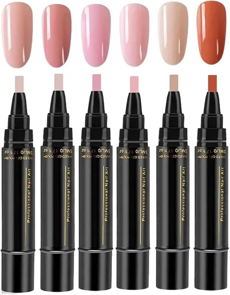 Set de 6 Rotuladores de Esmalte de Uñas de Secado Rápido y Larga Duración, Sin UV, para Manicura DIY - 27% Descuento