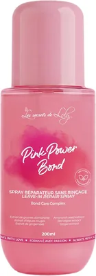 Les Secrets de Loly - Pink Power Bond - Soin réparateur sans rinçage pour cheveux bouclés et crépus - Spray réparateur de liants