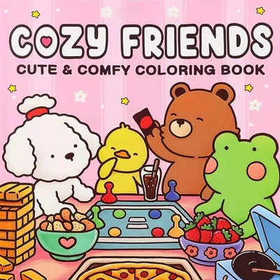 Adult & Teen Coloring Book - Cute Animal Designs for Relaxation