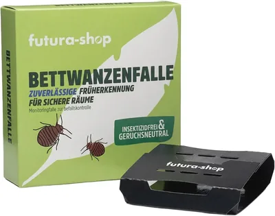 Bettwanzen-Fallen-Set mit Lockmittel von 5 Stück - Frühzeitige Erkennung von Bettwanzen - Überwachung für Schlafzimmer und Haus