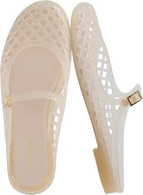 CUSHIONAIRE Java Jelly Flats - Waterproof Mary Janes, Casual Comfort
