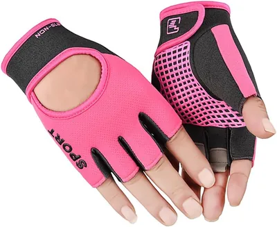 Lightweight Gym Gloves for Women - Non Slip Breathable Workout Gear