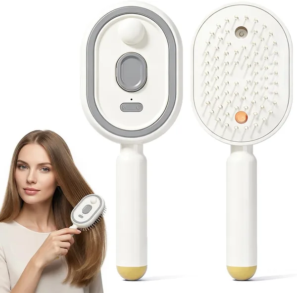 3-in-1 Elektrischer Sprüh-Luftkissenmassagekamm für Kopfhautmassage, 20% Rabatt