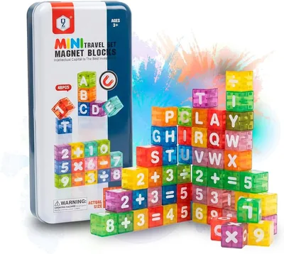 Leduc Blocos Magnéticos Infantil 40 Peças Letras e Números com Estojo - Melhor Preço