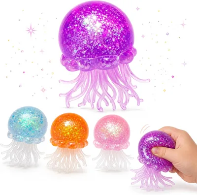 AR Trading Glitter Jellyfish Squishy Fidget Toy - 14% Off