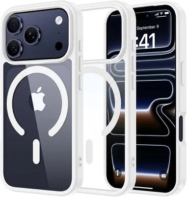 حالة مغناطيسية Mobilak للهاتف المحمول متوافقة مع iPhone 17 Pro Max، مع دعم MagSafe، غطاء حماية صدمي من TPU ذات لون صلب