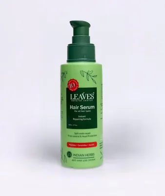 سيروم شعر LEAVES لإصلاح فوري، إصلاح أطراف الشعر المتشققة، السيطرة على التشابك وحماية من الحرارة، 80مل - توفير 83%