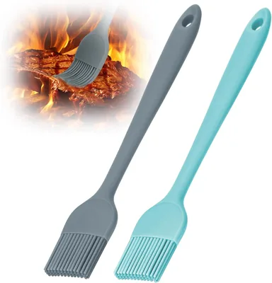 Spazzole da Cucina Euqvunn in Silicone, 2 Pezzi, Antiscivolo e Antiaderente