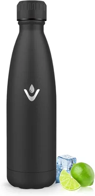 Bottiglia Termica da 500 ml, Senza BPA, in Acciaio Inossidabile 18/8, Antilegno, Bottiglia in Acciaio