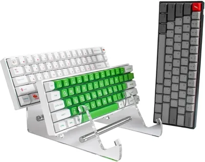 CORDOL アクリルキーボードスタンド 3段ディスプレイラック 透明収納ホルダー メカニカルキーボード展示台