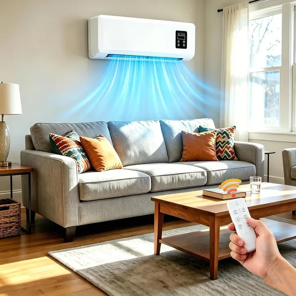 Aire Acondicionado Sin Unidad Exterior, Pared Montado, Super Silencioso con Telecomando, Instalación Fácil para Hogar y Oficina - Mejor Oferta