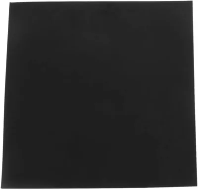Silikonmatta, 1st 152x152x3 mm svart fyrkantig gummiduk med slät yta, högtemperaturplatta - Best Price