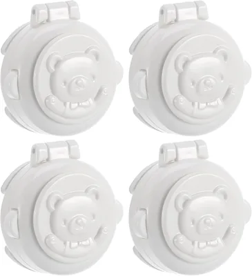 4Pcs Child Safety Button Cover - Dustproof Push Cap