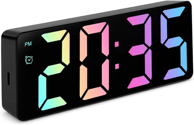 Digital Alarm Clock - Dual Power Supply & Dimmable