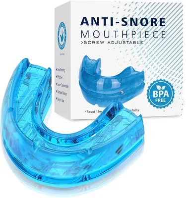 Dispositivo Anti Ronquidos Avanzado - Splint para Dormir contra el Ronco, Solución Efectiva para Mejorar la Respiración Nocturna Azul