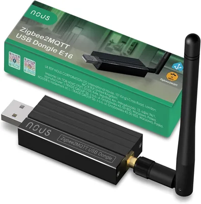 NOUS E16 Zigbee2MQTT USB-Stick, ZigBee 3.0 Koordinator für Home Assistant, Thread & Bluetooth