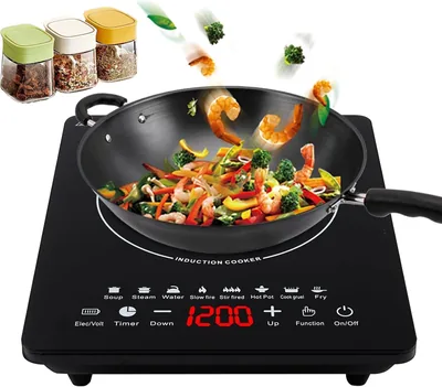 Parrilla de Inducción 2200W con Control Táctil, 8 Niveles de Potencia y Temperatura - Ahorra un 26%