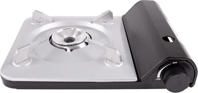 CampSup Grill kempingowy CPRO-0106, kuchnia gazowa 2 w 1 z zapłonem piezoelektrycznym, 2500 W, do kartuszy i butli