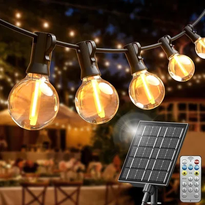 Éclairage solaire SON4SUN - 20 m de guirlande LED avec 30 ampoules, 4 modes, résistant à l'eau IP44 - Meilleur Prix
